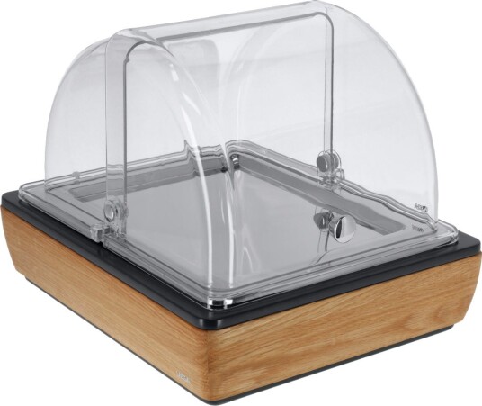 VEGA Buffet Display Montana middels GN 1/2 i rustfritt stål GN 1/2 Transparent