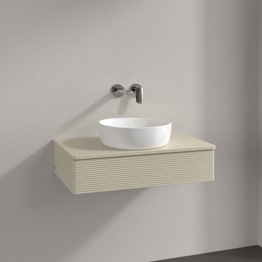 Villeroy & Boch Antao Servantskap med 1 skuff 80x50x19 cm u/lys Grå Matt