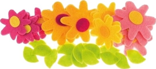Brewis Filt Klistremerker Blomster 30 Stk