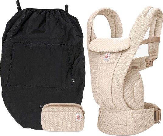 Ergobaby Omni Deluxe Bæresele Mesh inkl. Regntrekk Natural Beige Ergobaby Omni Deluxe Bæresele Mesh inkl. Regntrekk Natural Beige