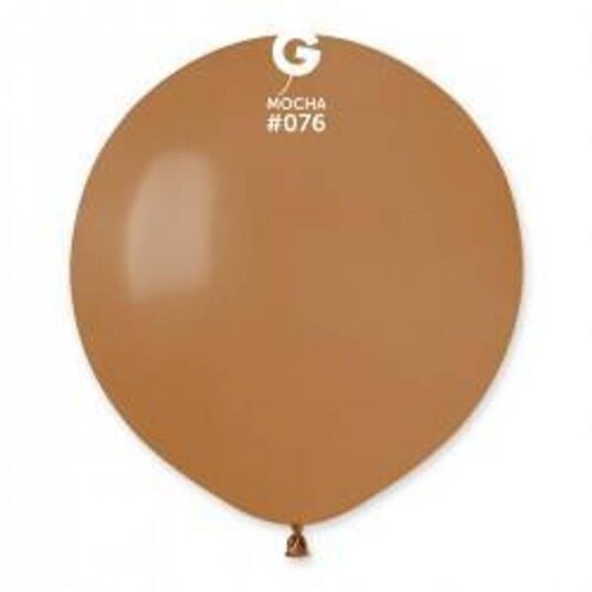 076 Gemar lateksballonger lyse brun / Mocha 13cm 100stk