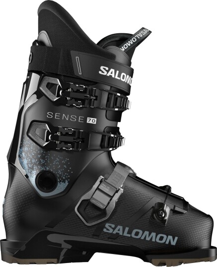 Salomon Sense 70 T GW Skistøvler Junior Black/Black/Arona 25,5