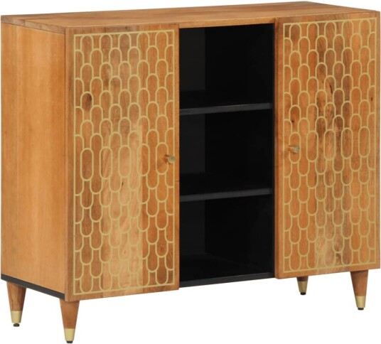 Sideskap 90x33x75 cm heltre mango
