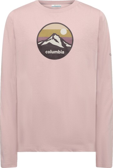Columbia Sportswear Hazeldel Hill Ii Ls Graphic Tee Pink 128 Columbia Sportswear Hazeldel Hill Ii Ls Graphic Tee Pink 128