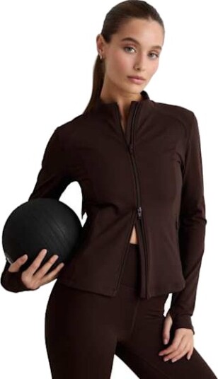Aim"n Women"s Sense Zip Jacket Chocolate S