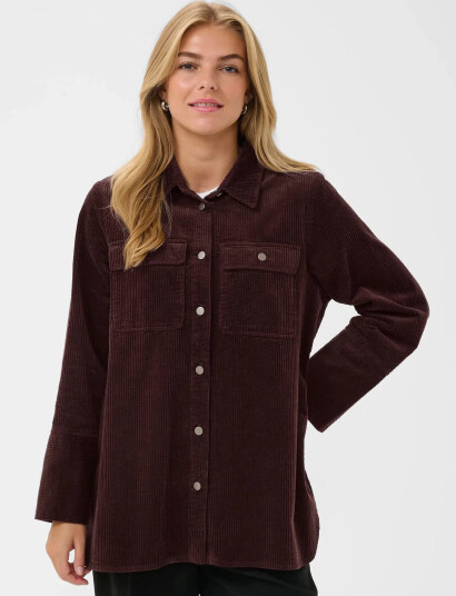 Culture Cubaela Klay Shirt Jacket - Brown - XXL