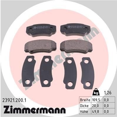 Bremseklosser ZIMMERMANN 23921.200.1 Bremseklosser ZIMMERMANN 23921.200.1