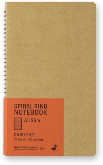 Traveler'S Company Spiral Ring Notebook A5 Slim Card File