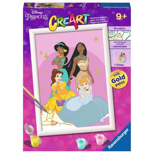 Ravensburger CreArt Mal-Etter-Tall Disney Princess Ravensburger CreArt Mal-Etter-Tall Disney Princess