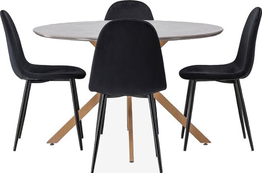Venture Home   Spisegruppe Piazza og stolene Polar   Svart