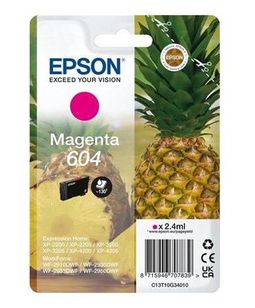Epson 604 - magenta - original - ink cartridge - Blekkpatron Rød Epson 604 - magenta - original - ink cartridge - Blekkpatron Rød