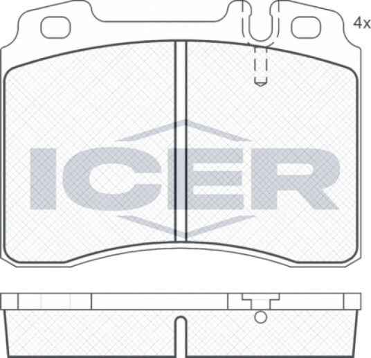 Bremseklosser sett ICER 180861