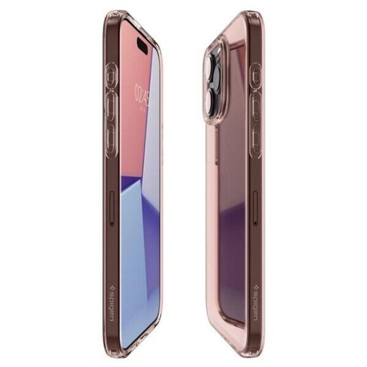 Spigen Crystal Flex Mobildeksel for iPhone 15 Pro Max - Rosa PU