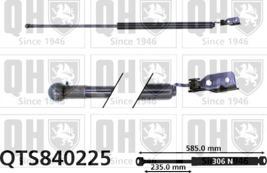 QUINTON HAZELL QTS840225 Baklukedemper