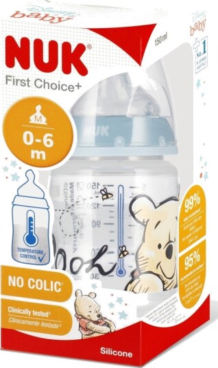 Nuk 1267 Tåteflaske Med Temperaturindikator - 150 ml, 0-6 Måneder - Ole Brumm