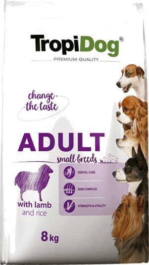Tropidog Tørrfôr Adult Premium Small Og Ris Liten Størrelse Lam 2 X 8 kg Tropidog Tørrfôr Adult Premium Small Og Ris Liten Størrelse Lam 2 X 8 kg
