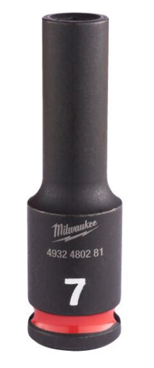 Milwaukee 4932480281 Kraftpipe 3/8", SHOCKWAVE, dybde 7 mm, Håndverktøy