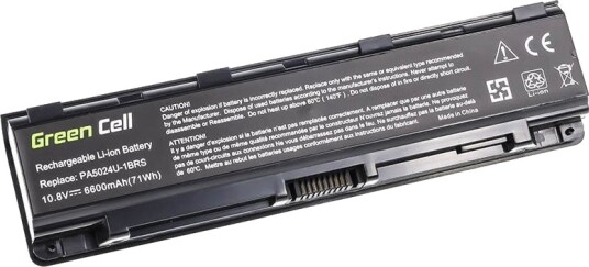 Green Cell-batteri til Toshiba Satellite C850 C855 C870 osv., 11,1 V 6600 mAh