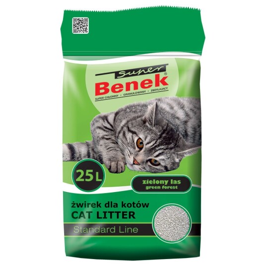 Benek Super Green Forest 25 L (Ca. 20 kg) Benek Super Green Forest 25 L (Ca. 20 kg)