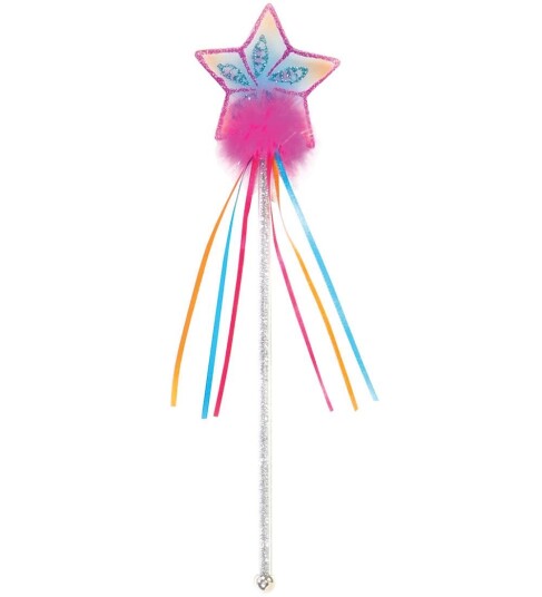 Great Pretenders Kostymer Tryllestav Glitter Rainbow Great Pretenders OneSize Kostymer Flerfarget Rosa
