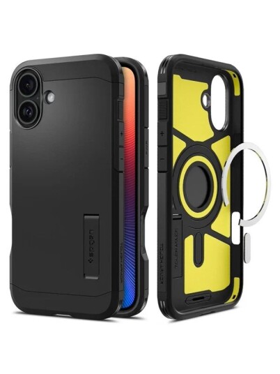 Spigen Tough Armor MagSafe Deksel til iPhone 16 Plus - Svart