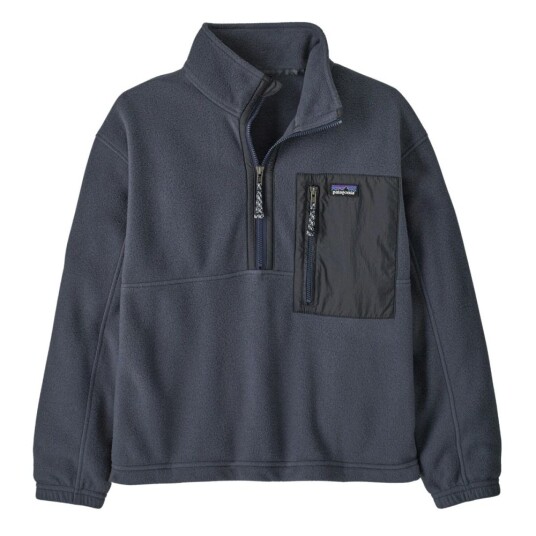Patagonia Kids Microdini 1/2 Zip Fleece Pullover Smolder Blue XXL 16 18år | Barn