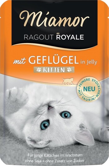 Miamor våtfôr Kitten Ragout Royale Fjærkre 44 x 100 g