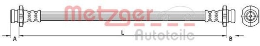 Bremseslange METZGER 4110851
