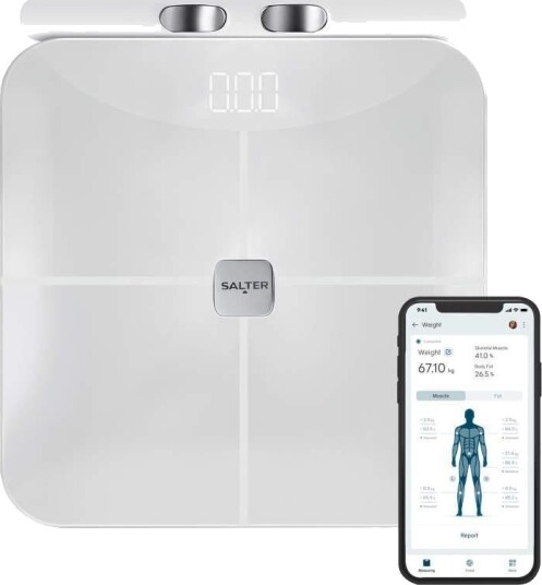 Salter SA00755WFEU6 Body Insight Smart Personvekt Maks 180 kg Hvit