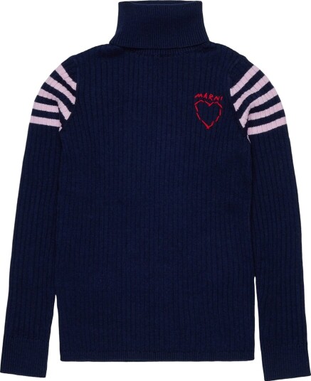 Marni Genser Strikk Dark Sea Blue Marni 8 år (128) Genser Marineblå