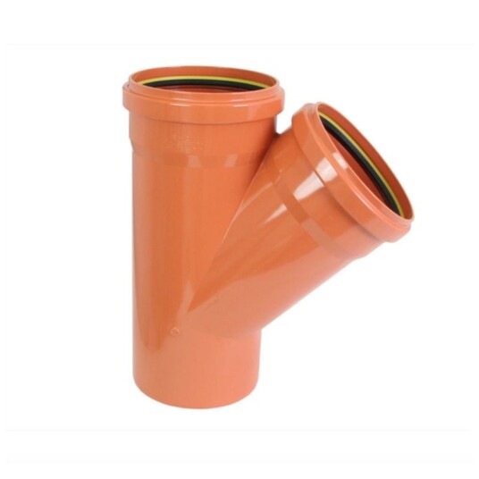 Pipelife Grenrør 45° PVC 200mm