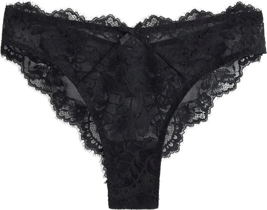 Lindex Brazilian Briefs In Lace BLACK L
