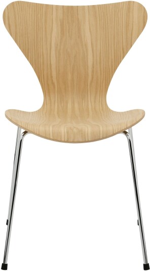 Fritz Hansen - 3107 Sjuan Ekfanér Spisestoler Arne Jacobsen Tre Farget Metall/tre