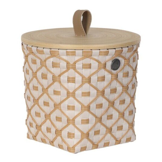 Handed By Ivy & Rose liten kurv m/lokk 20x19 cm champagne Handed By Ivy & Rose liten kurv m/lokk 20x19 cm champagne