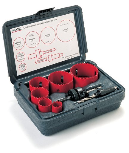Ridgid hullsagsett vvs-sett bi-Metal Ø22-64 mm - 8 deler