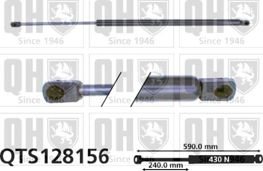 QUINTON HAZELL QTS128156 Baklukedemper