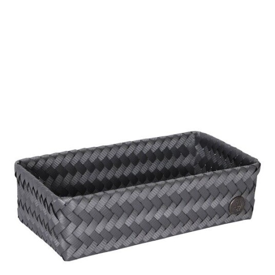 Handed By Fit Double Tiny oppbevaringskurv 24x12x7 cm dark grey Handed By Fit Double Tiny oppbevaringskurv 24x12x7 cm dark grey