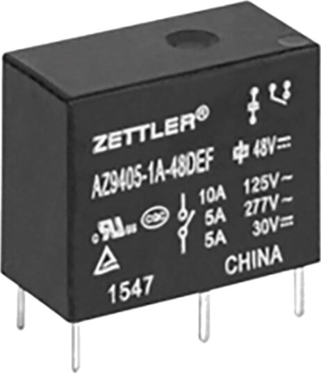 Zettler Electronics Az9405 1A 24Dsef Printrelé 24 V/Dc 10 A 1 X Sluttekontakt