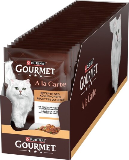 Gourmet A La Carte Kalkun Grønnsaker 4X26X85 G