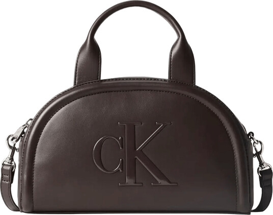 Calvin Klein Bold Ck Dome Crossbody Brown ONE SIZE