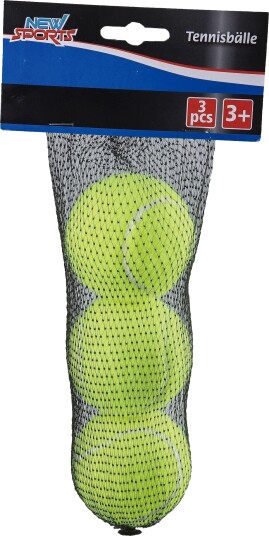 New Sports tennisballer - 63,5 mm - 3 stk. New Sports tennisballer - 63,5 mm - 3 stk.