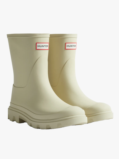 Hunter Unisex Downpour Short Boot Hvit 39