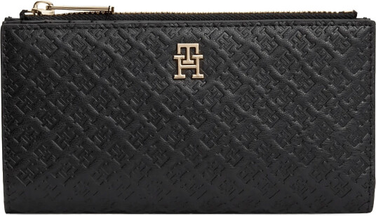 Tommy Hilfiger Th Icon Long Bifold Mono   Black   ONE SIZE