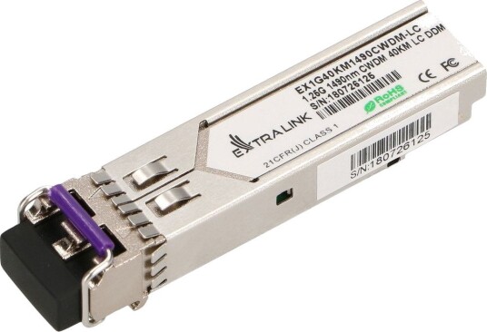 Extralink EX.13582 Nettverksmodul Fiberoptisk 1250 Mbit/s SFP 1490nm 40km rekkevidde