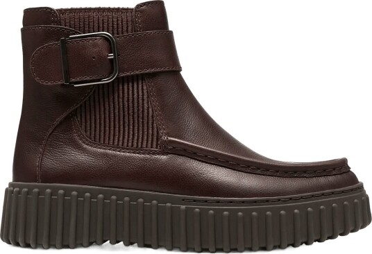 Clarks Torhill Buckle D - DARK BROWN LEA - 35.5