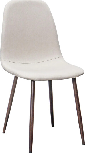 Nibe Spisestol - Beige/Metallben Valnøtt Nibe Spisestol - Beige/Metallben Valnøtt