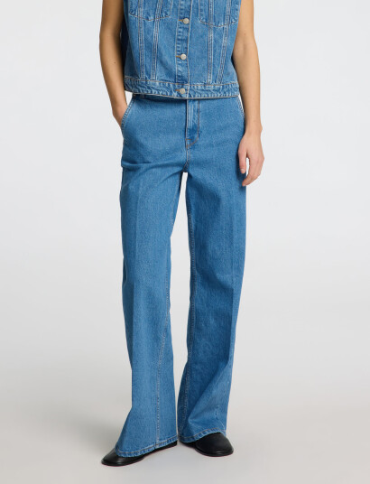 Selected Slfevelyn Hw Extra Wide Jeans - Blue - 28 x 32 Selected Slfevelyn Hw Extra Wide Jeans - Blue - 28 x 32