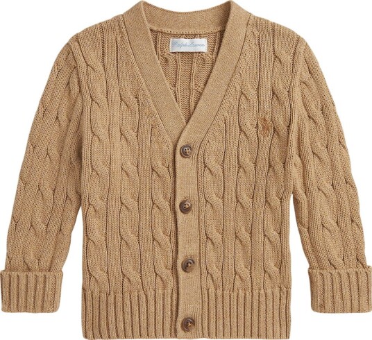 Polo Ralph Lauren Cardigan Strikk Camel Polo Ralph Lauren 68 Cardigan Beige Brun 62