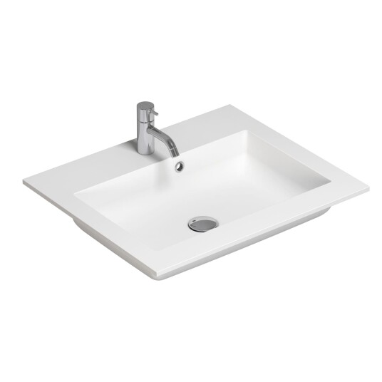 Dansani Calidris Shape Kompositt Servant D50 Måltilpasset Hvit Matt / 60cm