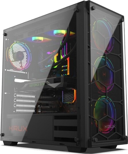 Krux Leda ATX Micro-ATX Mini-ITX Svart